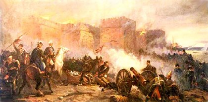 Ф.И. Усыпенко. Действия русской артиллерии во время штурма крепости Измаил в 1790 г.