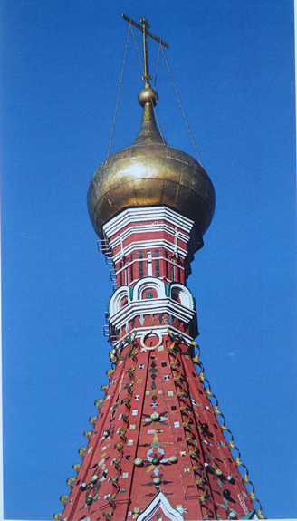 Верхняя часть шатра Покровского собора
