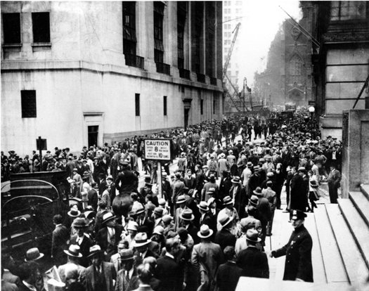 Крах Уолл-стрит. Фото 1929 г.