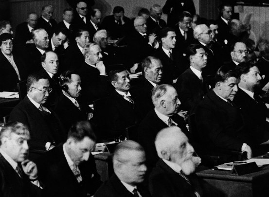 Заседание Лиги наций в 30-е годы